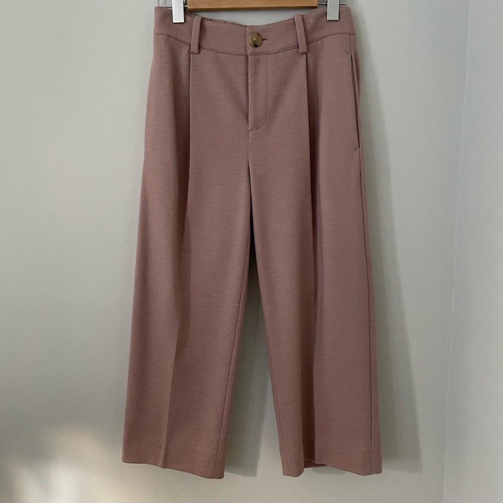 vince cozy pull on pants cropped